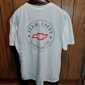 Team Chevy White T-Shirt 33 Championships XL Vintage Y2K